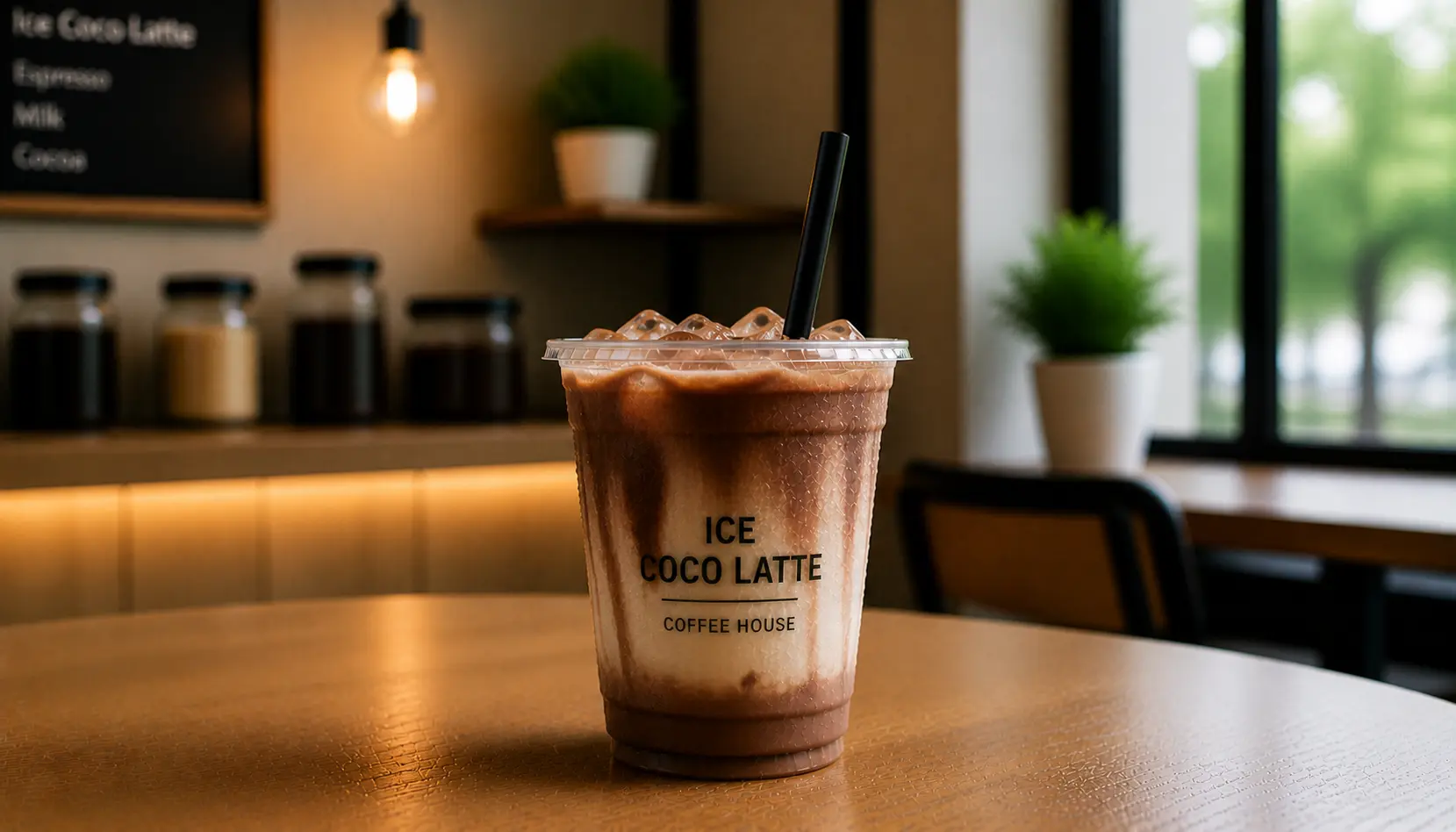 Ice coco latte